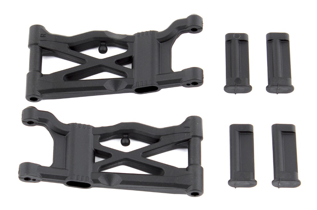 Team Associated B6.1 Rear Suspension Arms, hard - Click Image to Close