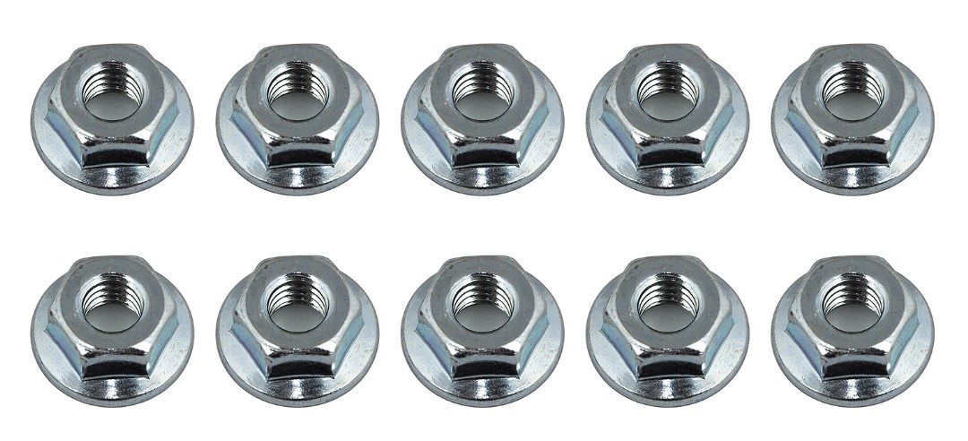 Team Associated Nuts, M4 Serrated Wheel Nuts