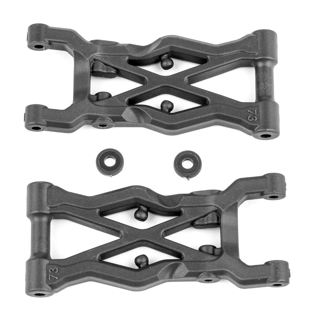 Team Associated RC10B6.2 FT Rear Suspension Arms 73mm - Click Image to Close