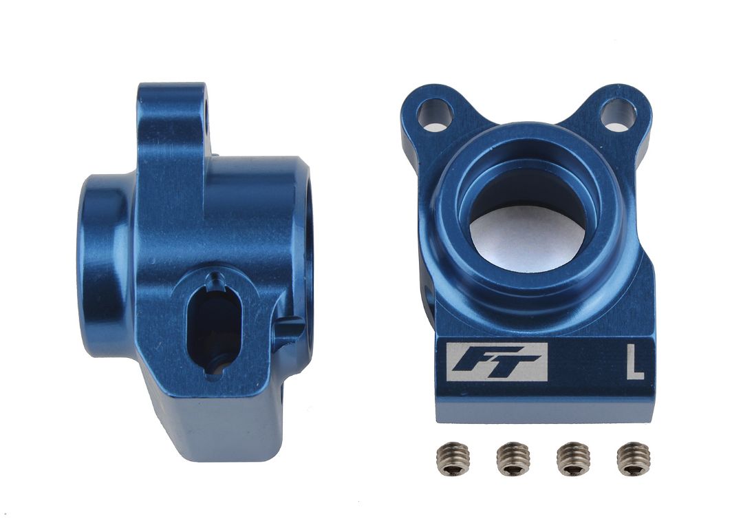 Team Associated RC10B6.2 FT Rear Hubs, blue aluminum - Click Image to Close