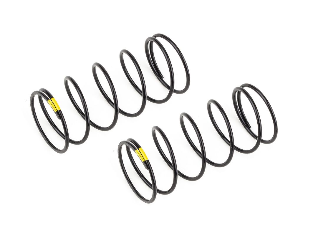 Team Associated 13mm Front Shock Springs, yellow 3.8lb/in - Click Image to Close