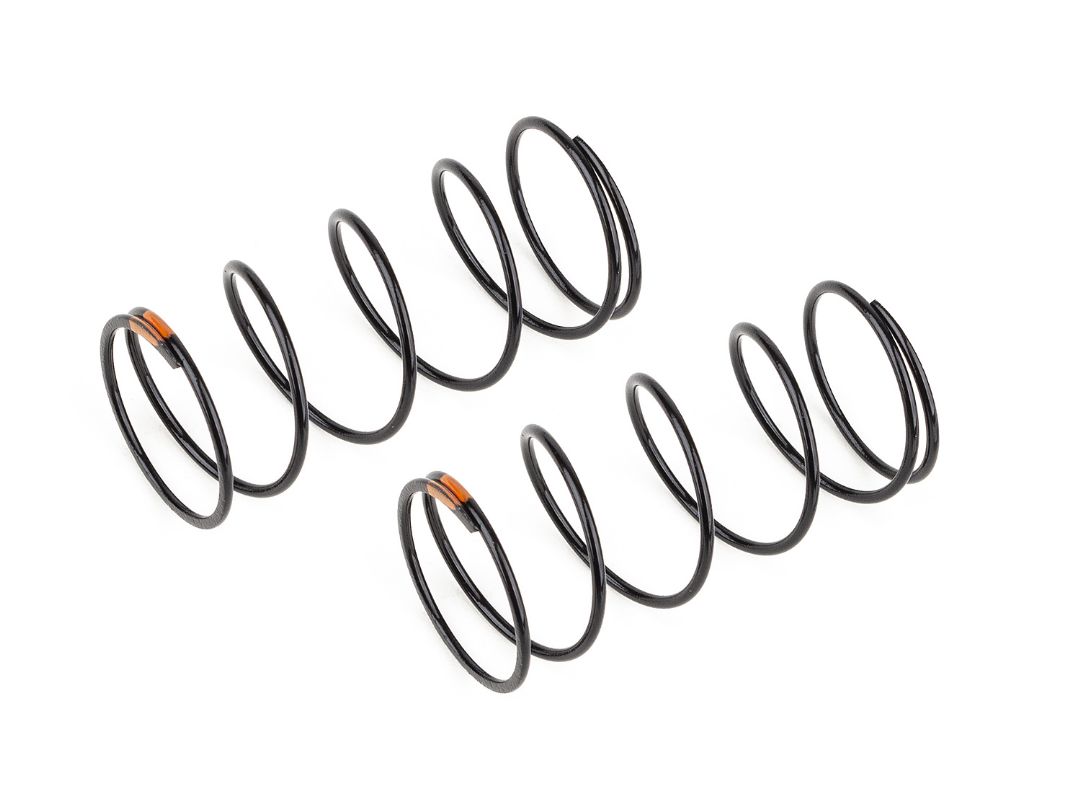 Team Associated 13mm Front Shock Springs, orange 4.3lb/in - Click Image to Close
