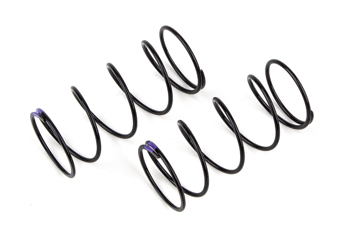 Team Associated 13mm Front Shock Springs, purple 4.6lb/in - Click Image to Close