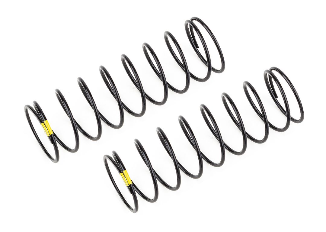Team Associated 13mm Rear Shock Springs, yellow 2.3lb/in