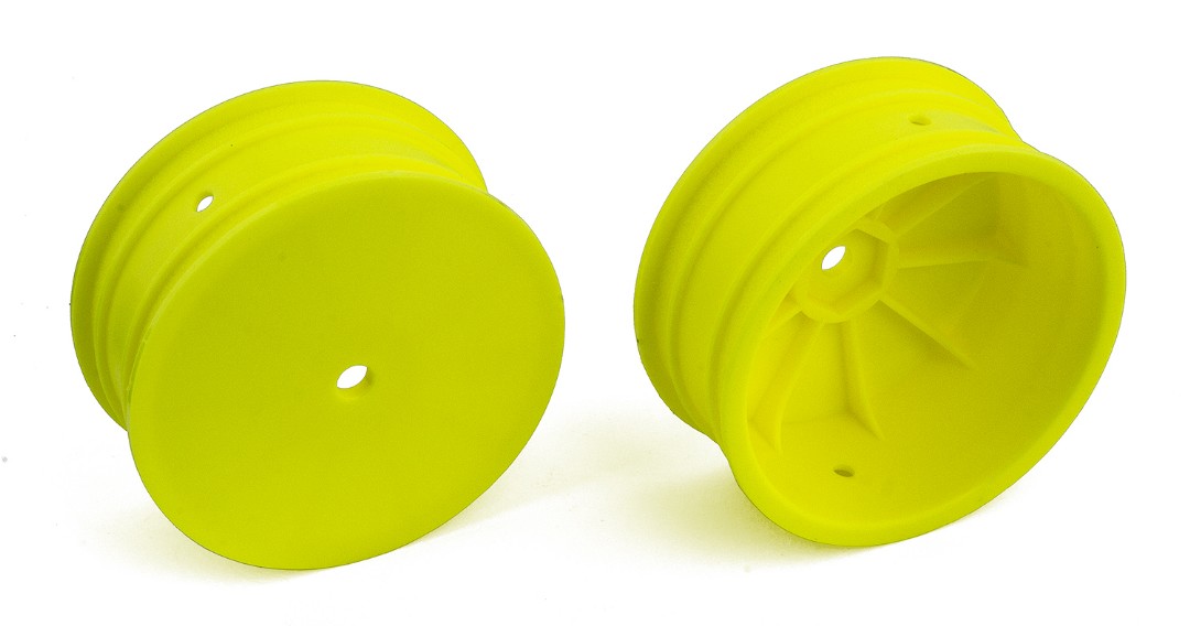 Team Associated 12mm 4WD 2.2" Front Wheels (Yellow)
