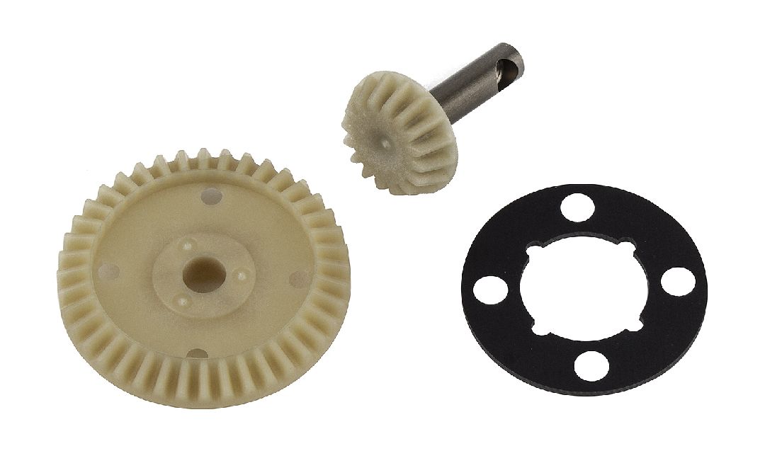 Team Associated RC10B74.2 FT Ring and Pinion Gear Set, Molded