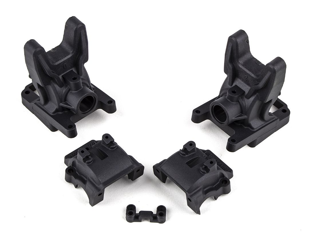 Team Associated RC10B74.2 FT Front Gearboxes Diff Heights Carbon