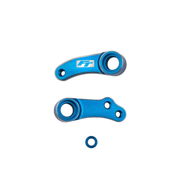 Team Associated RC10B84 FT Aluminum Steering Bellcranks, Blue