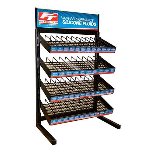 Team Associated Factory Team Silicone Shock & Differential Fluid Rack with Oil V2 - includes 5 of each of the fluids.