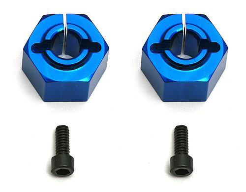 Team Associated 12mm Aluminum Clamping Wheel Hex Set (Blue) (2) - Click Image to Close