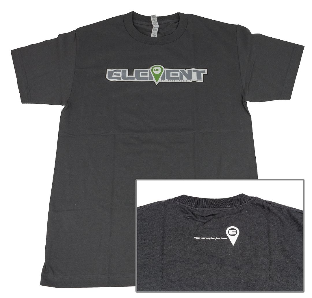 Element RC Logo T-Shirt, gray, 2XL