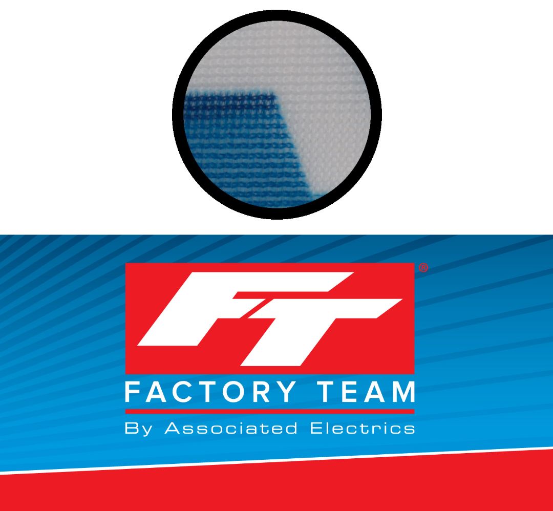 Team Associated Factory Team Cloth Banner, 48x24 - Click Image to Close