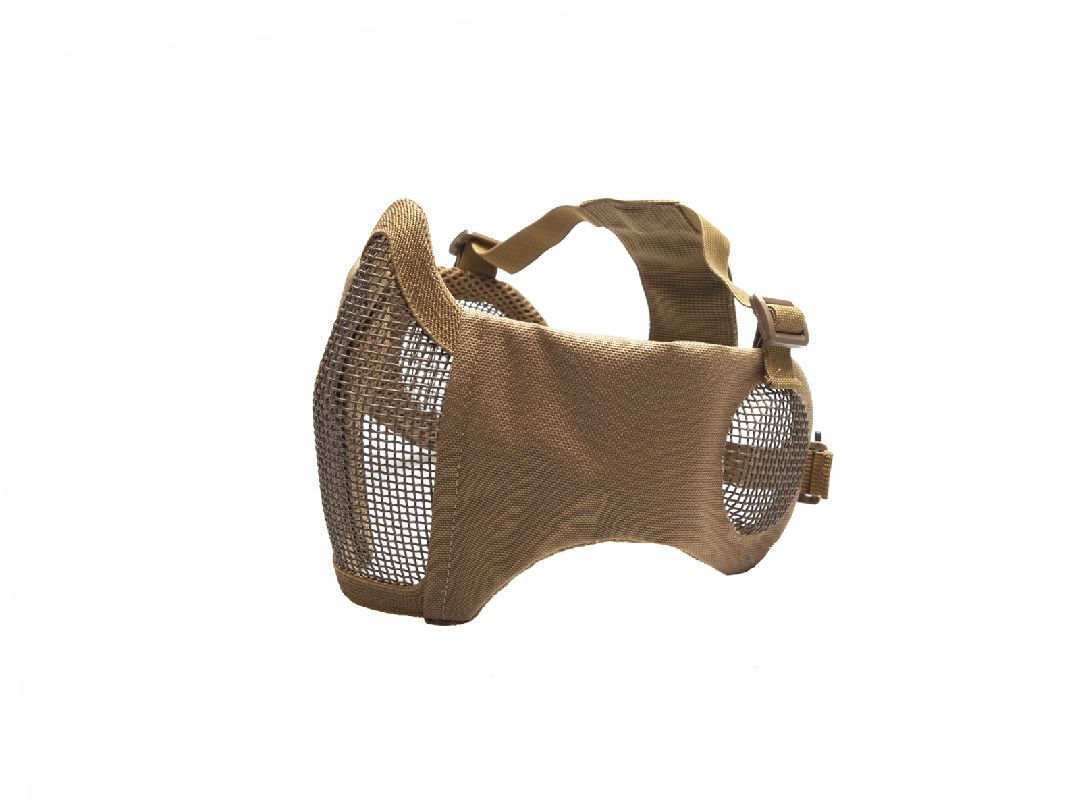 ASG Mesh Mask, Ear Protection, Metal, Lower Half - Tan