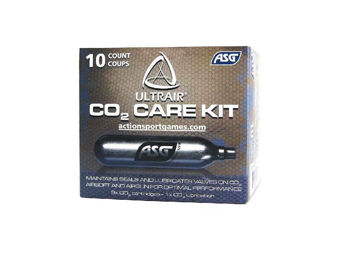 ASG Ultrair 12g CO2 cylinders (9 CO2 & 1 lubrication)