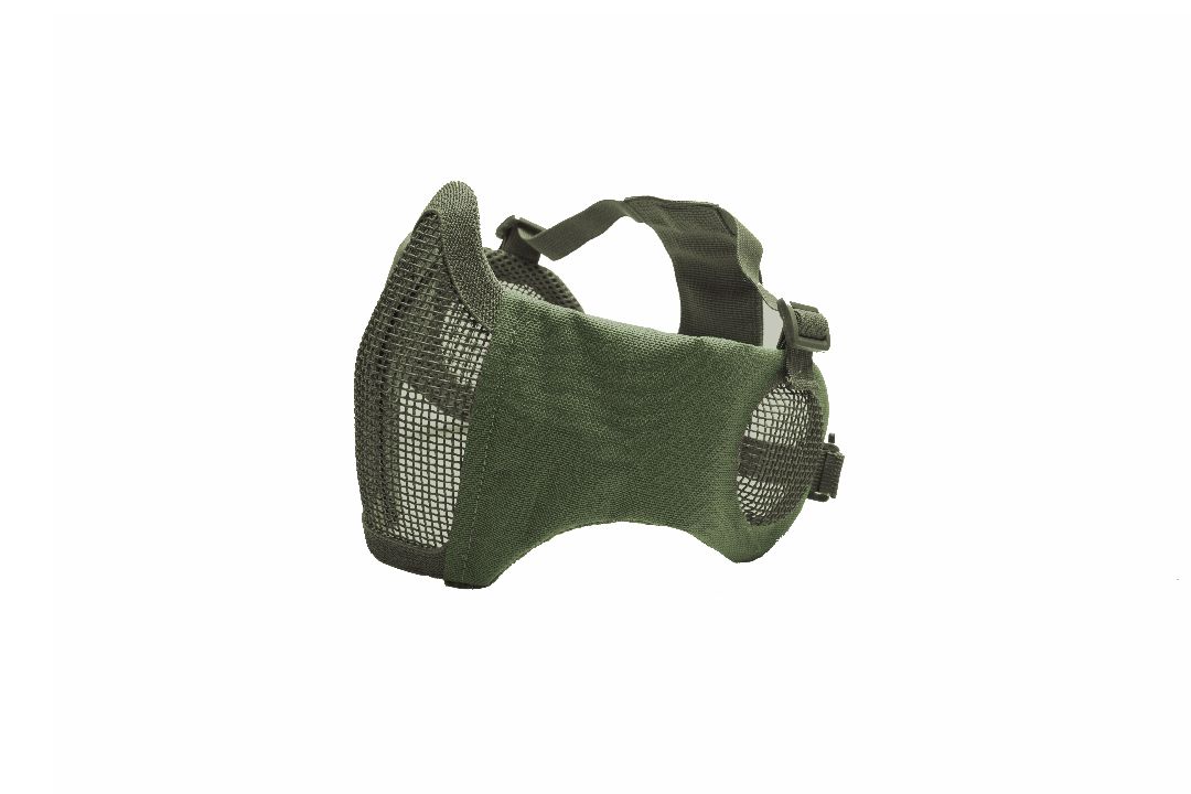 ASG Mesh Mask, Ear Protection, Metal, Lower Half - OD Green
