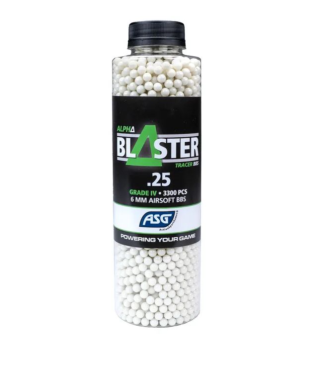ASG Alpha Blaster Green Tracer, 0.25G 3300 pcs