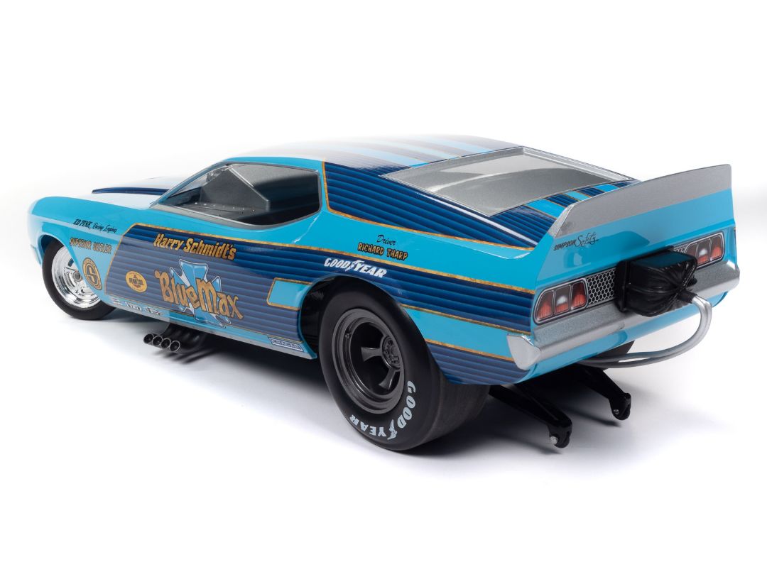 Auto World 1/18 Blue Max 1973 Ford Mustang Funny Car - Blue