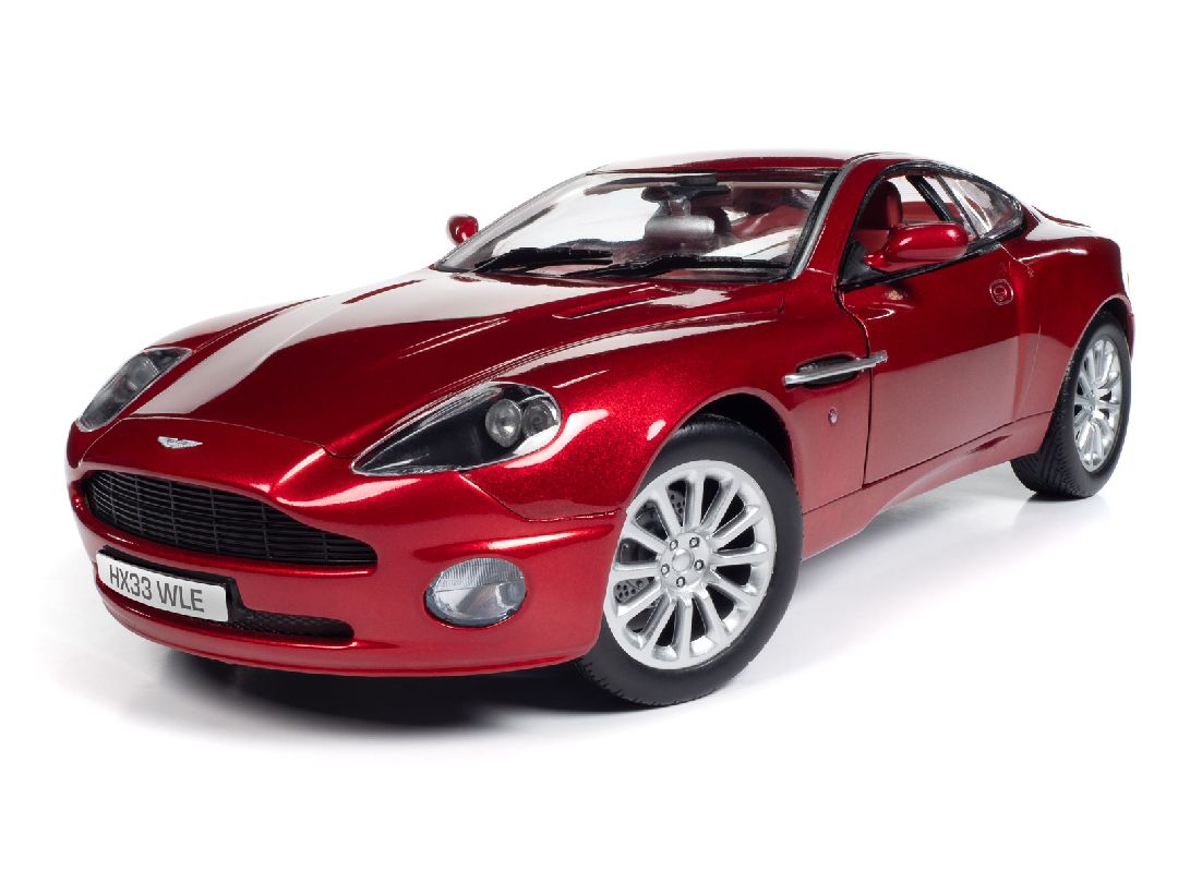 Auto World 1/18 2005 Aston Martin V12 Vanquish S - Toro Red Mica - Click Image to Close