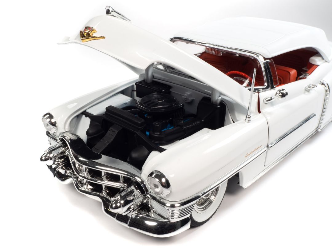 Auto World 1/18 1953 Cadillac Eldorado Convertible Alpine White - Click Image to Close