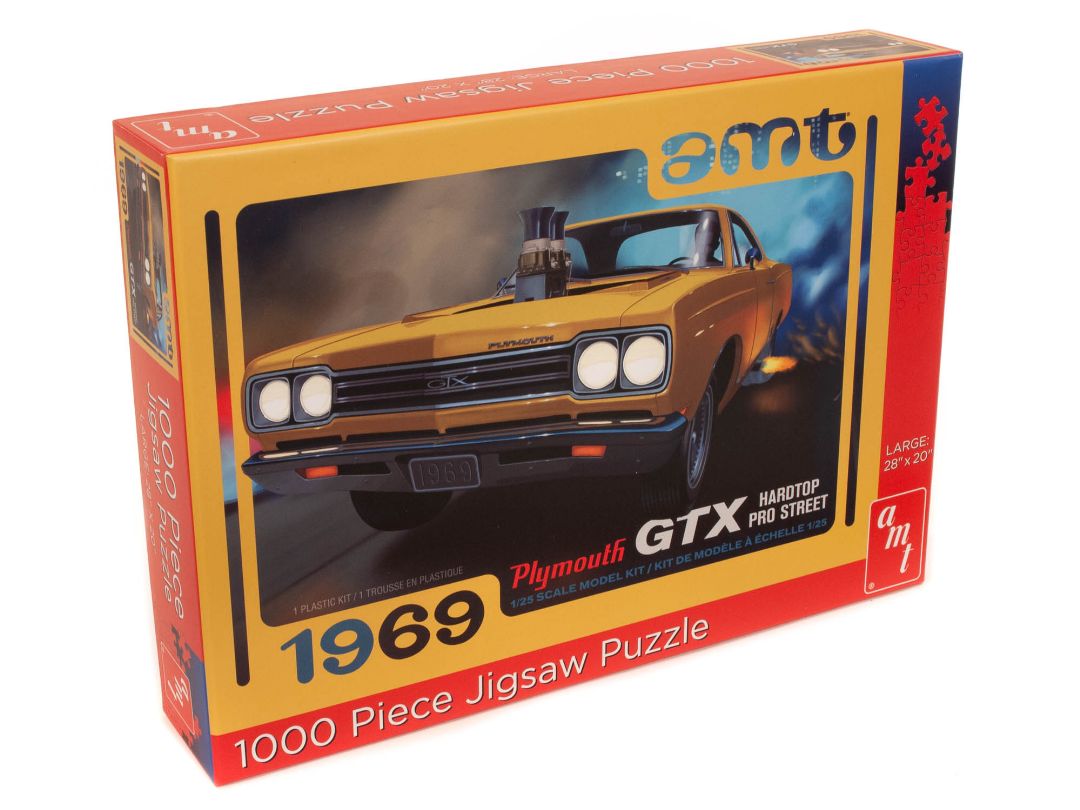 AMT 1969 Plymouth GTX Hardtop PS 1,000 pc Jigsaw Puzzle - Click Image to Close