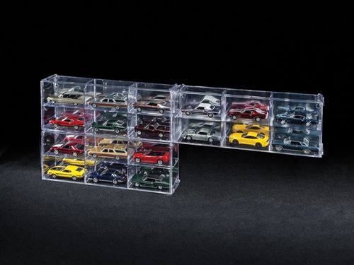 Auto World Six Car Interlocking Display Case 4x10.5x2 - Click Image to Close