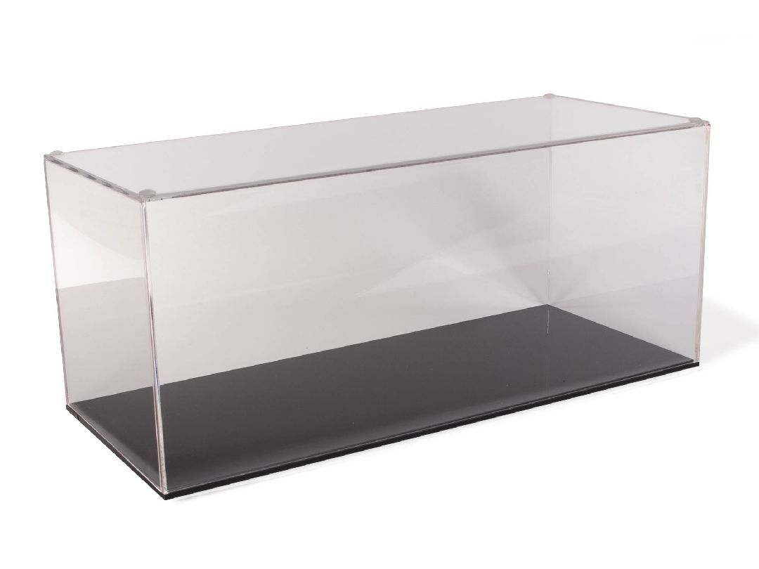 Auto World 1/18 Acrylic Display Case - Clear With Black Base