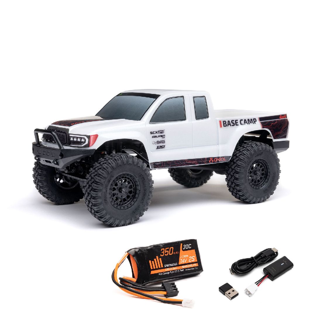 Axial 1/24 SCX24 Base Camp 4x4 RTR - White