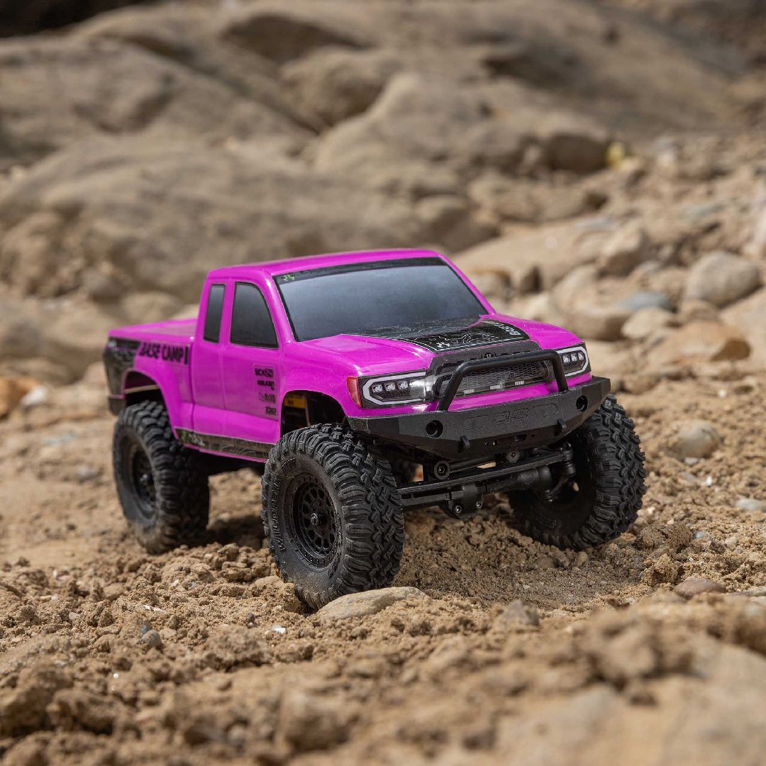 Axial 1/24 SCX24 Base Camp 4x4 RTR - Pink