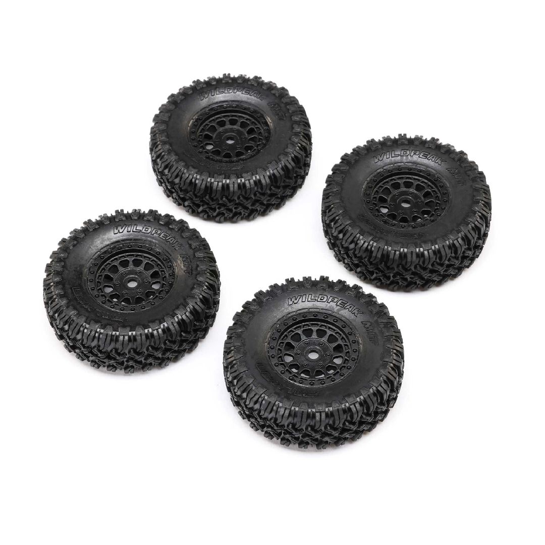 Axial 1.0 Black Rhino Primm & Falken M/T (4): SCX24