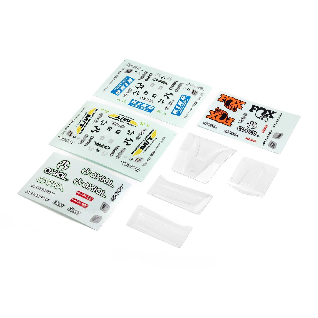 Axial Body Panel Set (Clear): Capra, UTB18