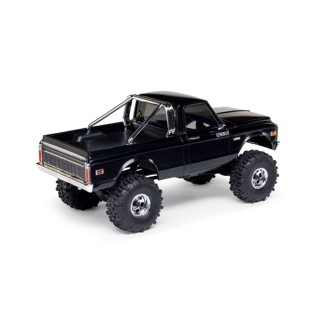 Axial 1/30 SCX30 Chevrolet K10 Brushed 4x4 RTR (B&C Incl) Black - Click Image to Close