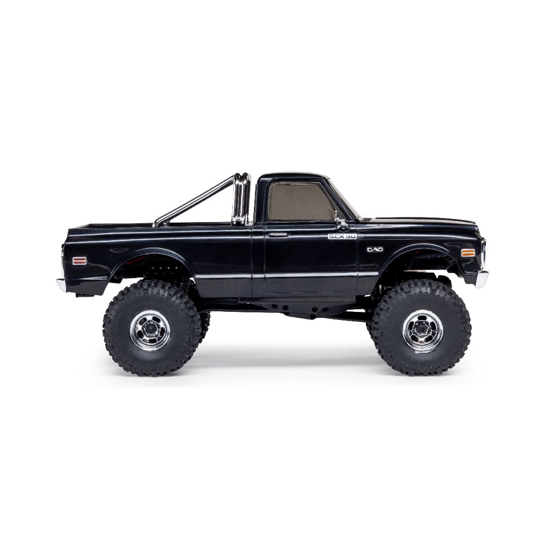 Axial 1/30 SCX30 Chevrolet K10 Brushed 4x4 RTR (B&C Incl) Black - Click Image to Close