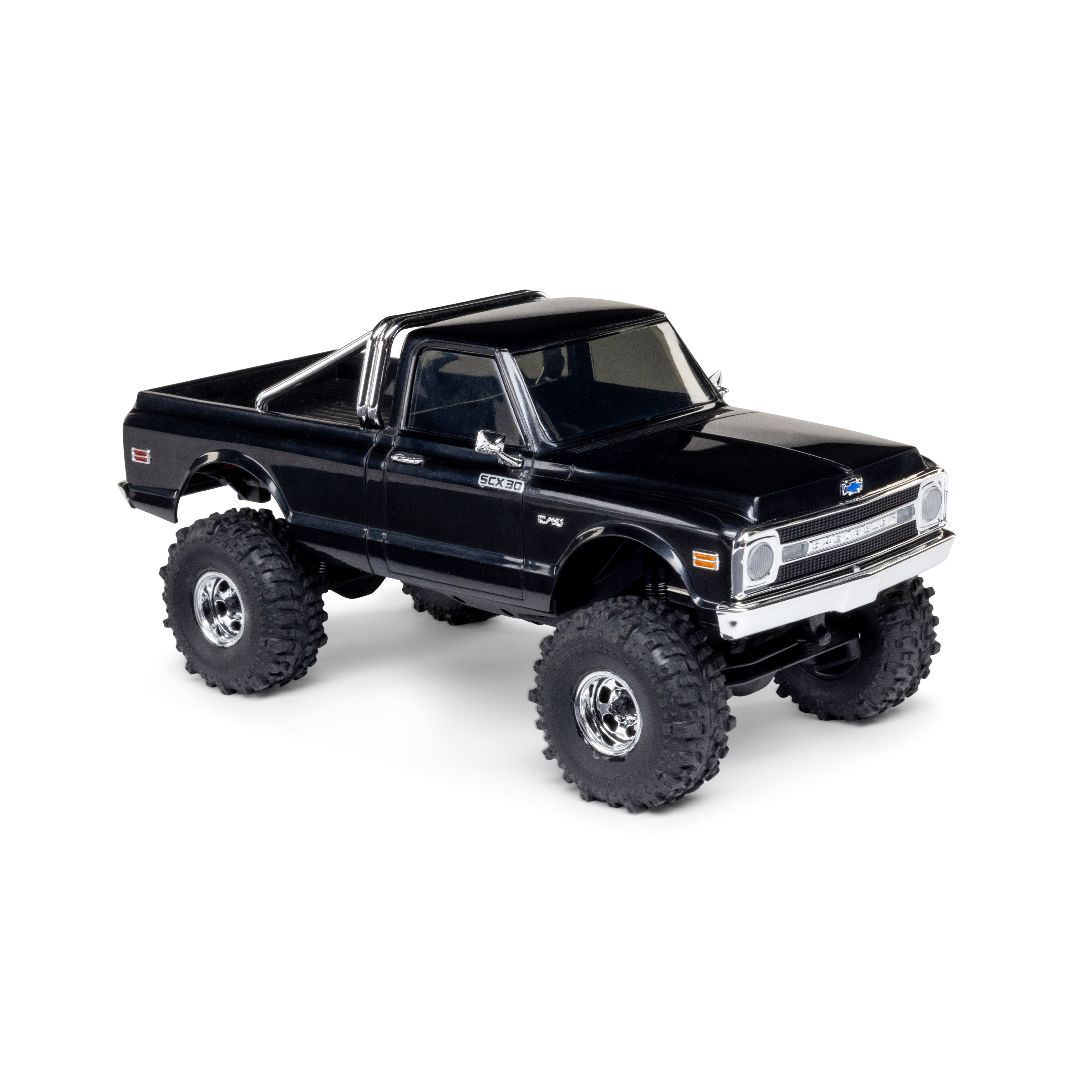 Axial 1/30 SCX30 Chevrolet K10 Brushed 4x4 RTR (B&C Incl) Black - Click Image to Close