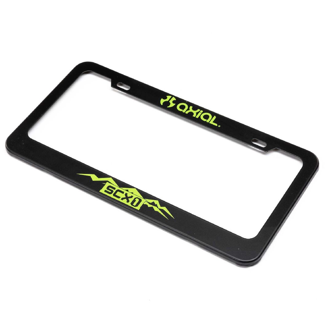 Axial Green SCX1 License Plate Frame