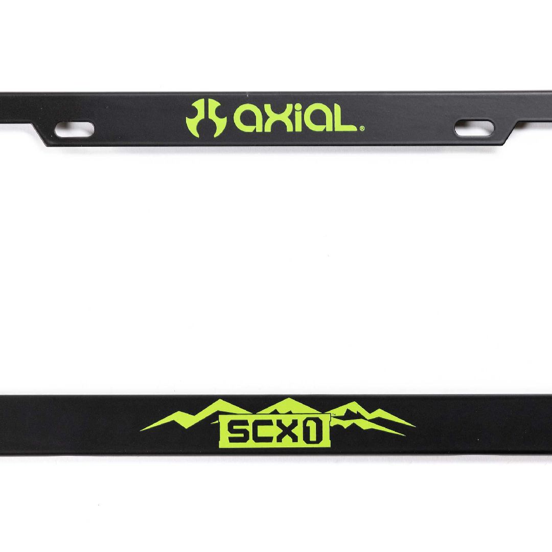 Axial Green SCX1 License Plate Frame