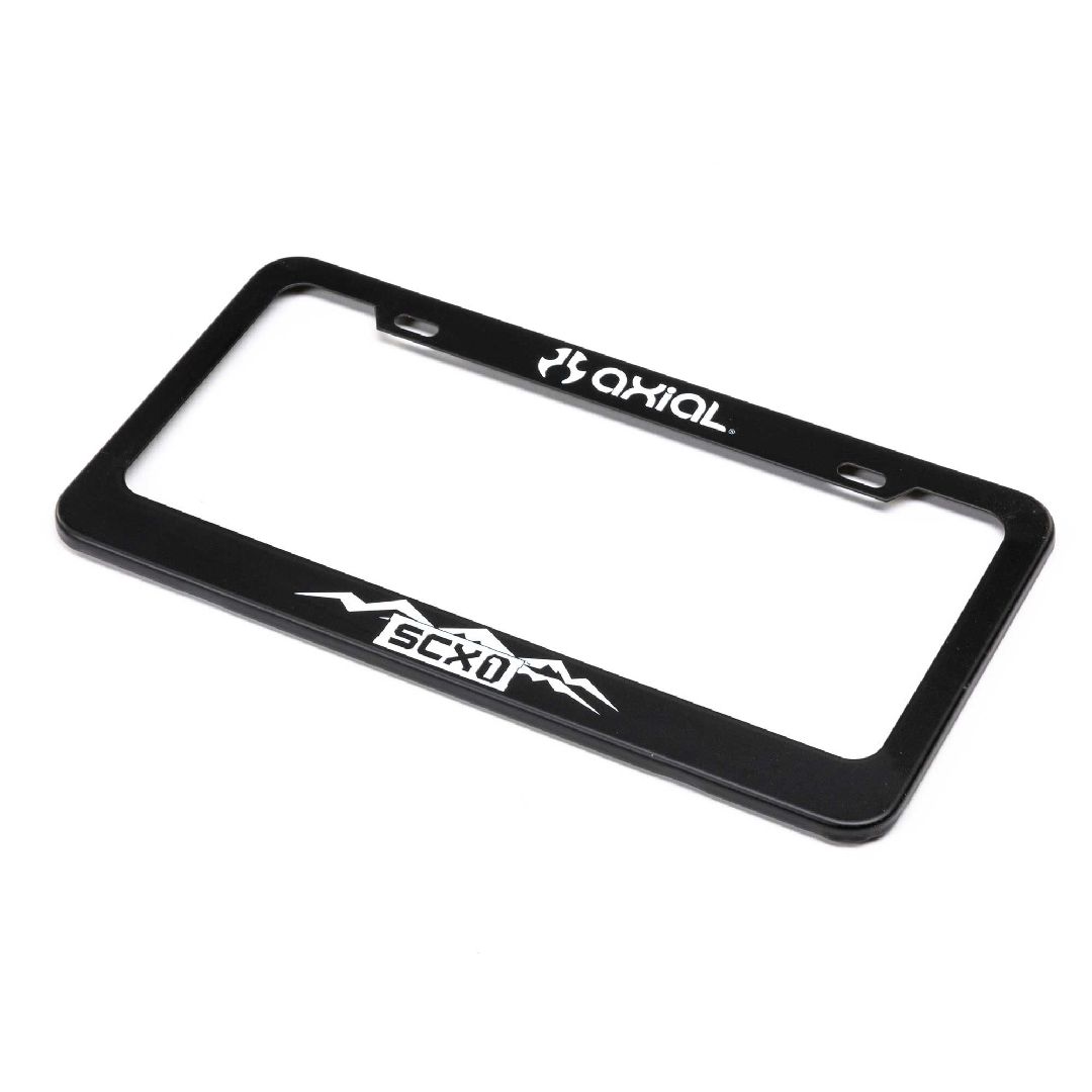 Axial White SCX1 License Plate Frame