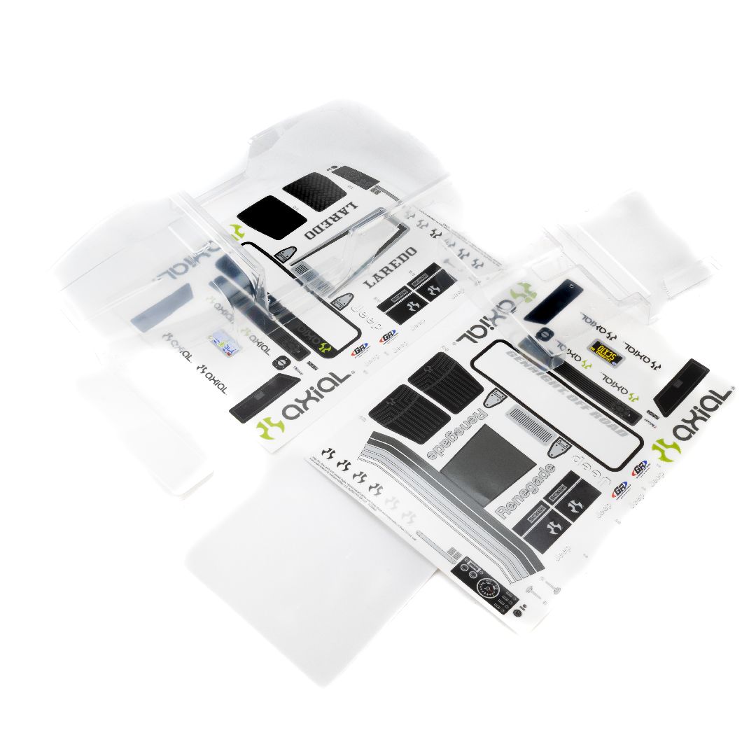 Axial Jeep CJ-7 Body Set, Clear: SCX10 III