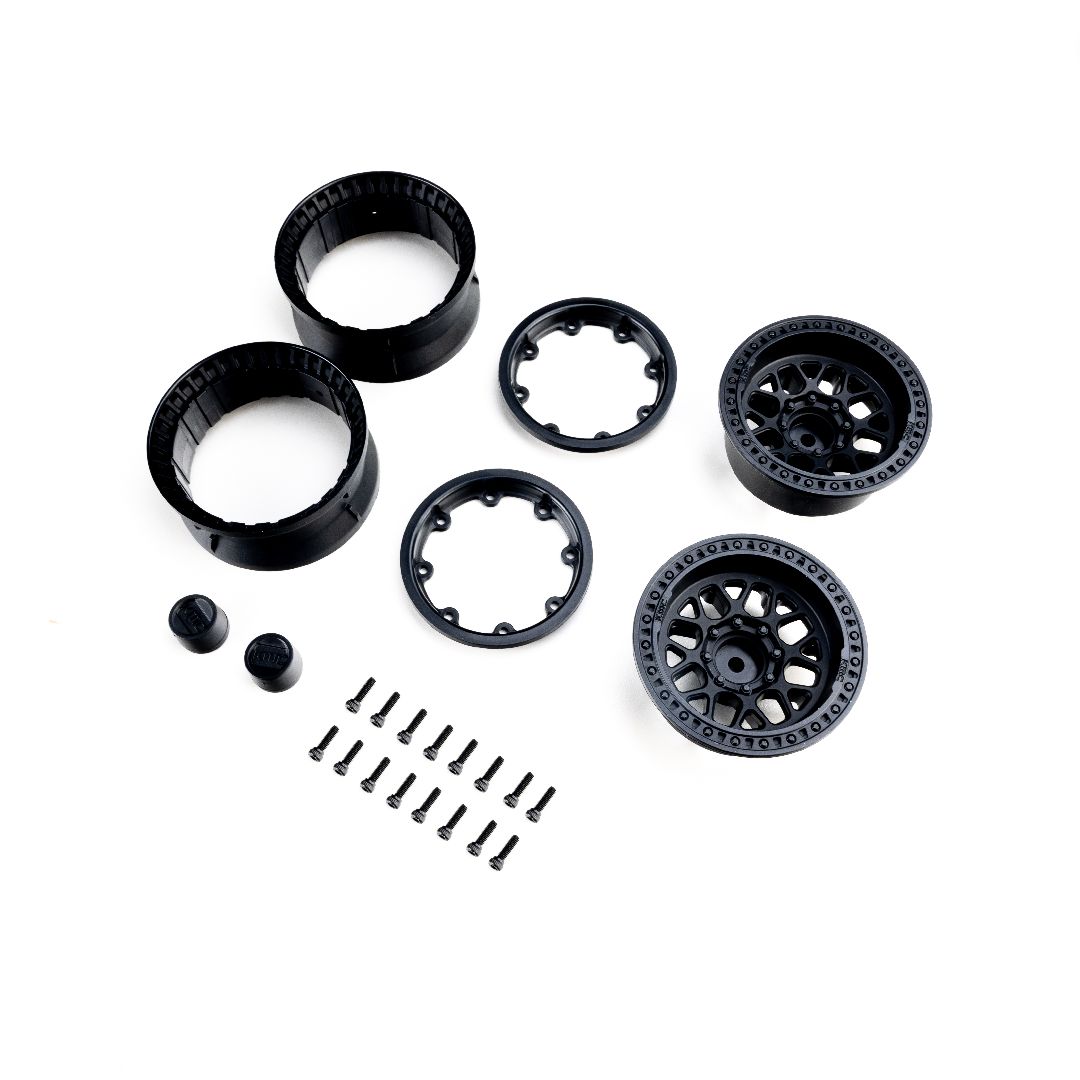 Axial 1.9" KMC Grenade Beadlock Wheels (2) - Black