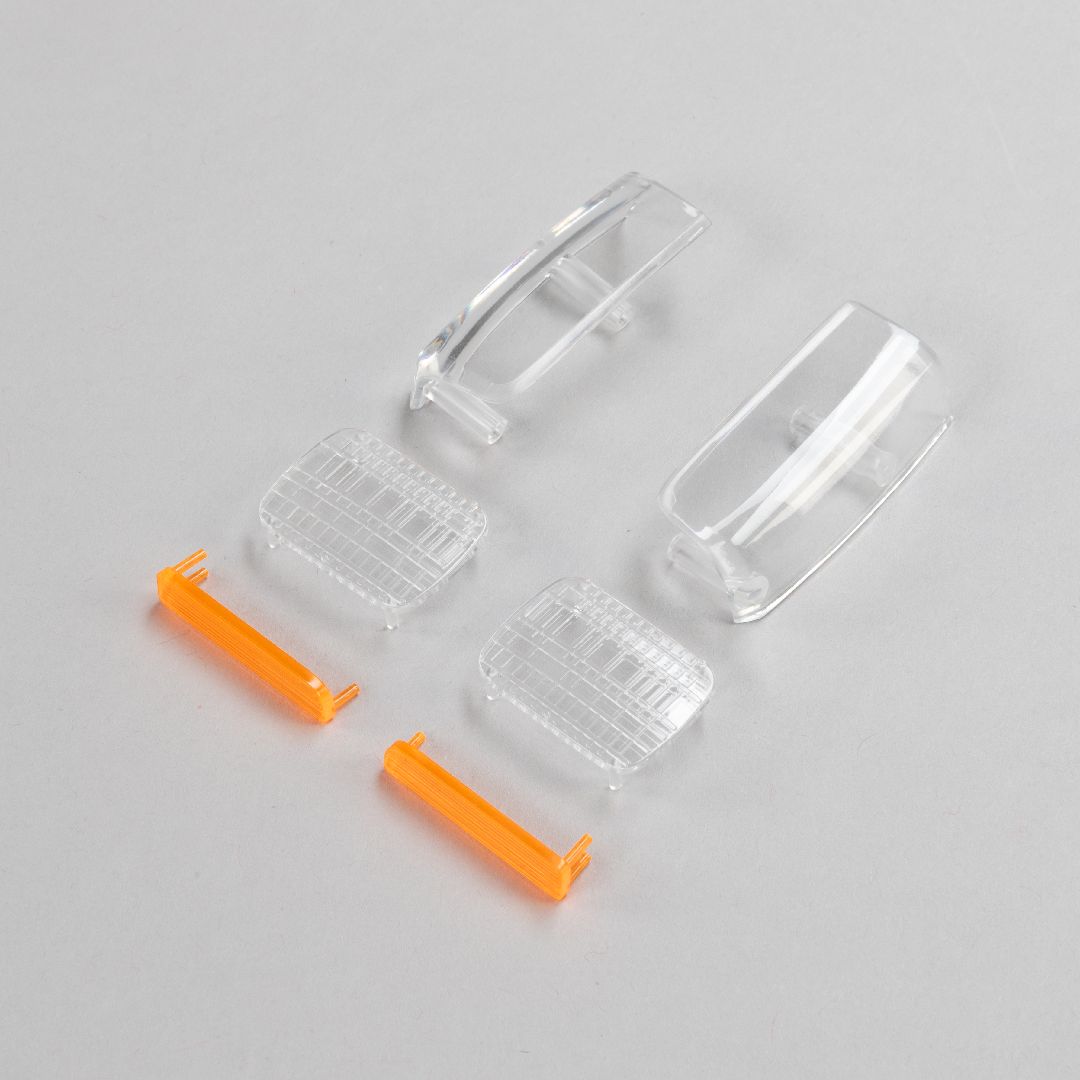Axial Headlight Taillight Lens Set: SCX10 III XJ