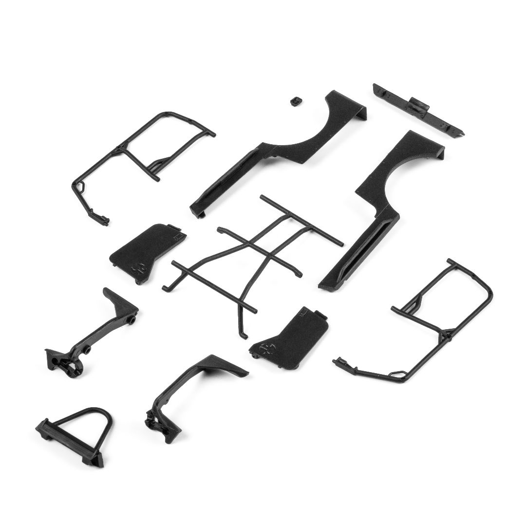 Axial Genright Fenders & Cage, Doors, Bumpers: SCX30 CJ7