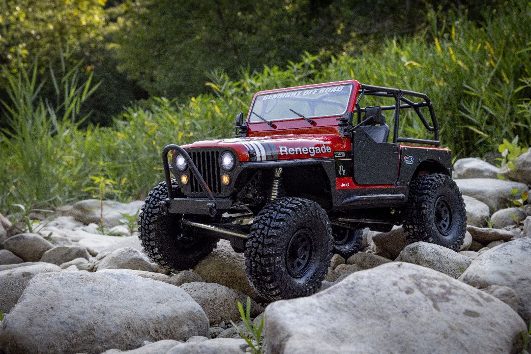 Axial 1/10 SCX10 III Jeep CJ-7 4X4 RTR Brushed Crawler - Red