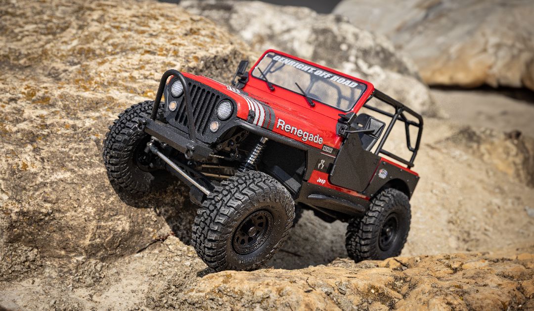 Axial 1/10 SCX10 III Jeep CJ-7 4X4 RTR Brushed Crawler - Red