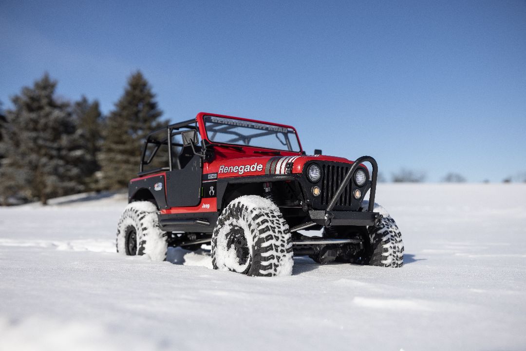 Axial 1/10 SCX10 III Jeep CJ-7 4X4 RTR Brushed Crawler - Red