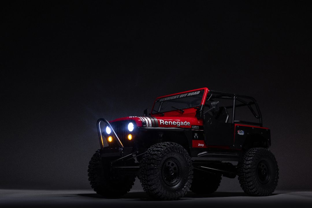 Axial 1/10 SCX10 III Jeep CJ-7 4X4 RTR Brushed Crawler - Red
