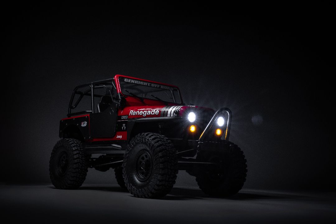 Axial 1/10 SCX10 III Jeep CJ-7 4X4 RTR Brushed Crawler - Red