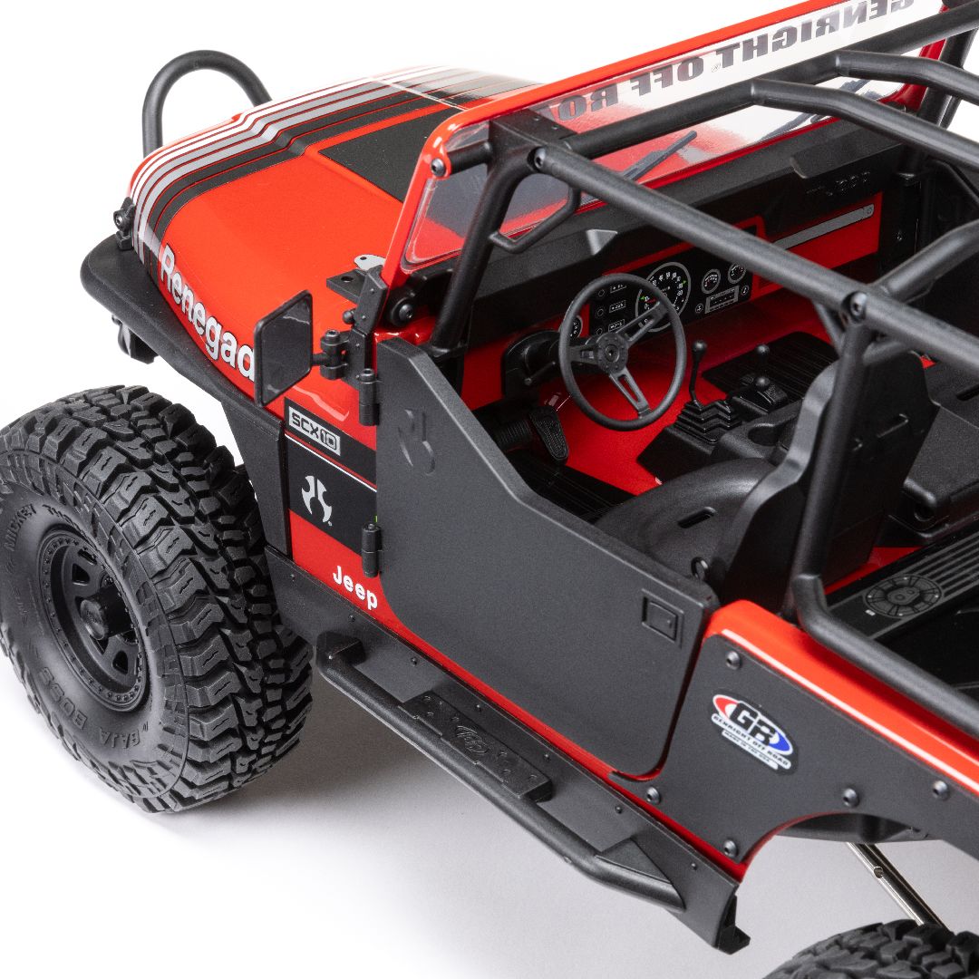 Axial 1/10 SCX10 III Jeep CJ-7 4X4 RTR Brushed Crawler - Red