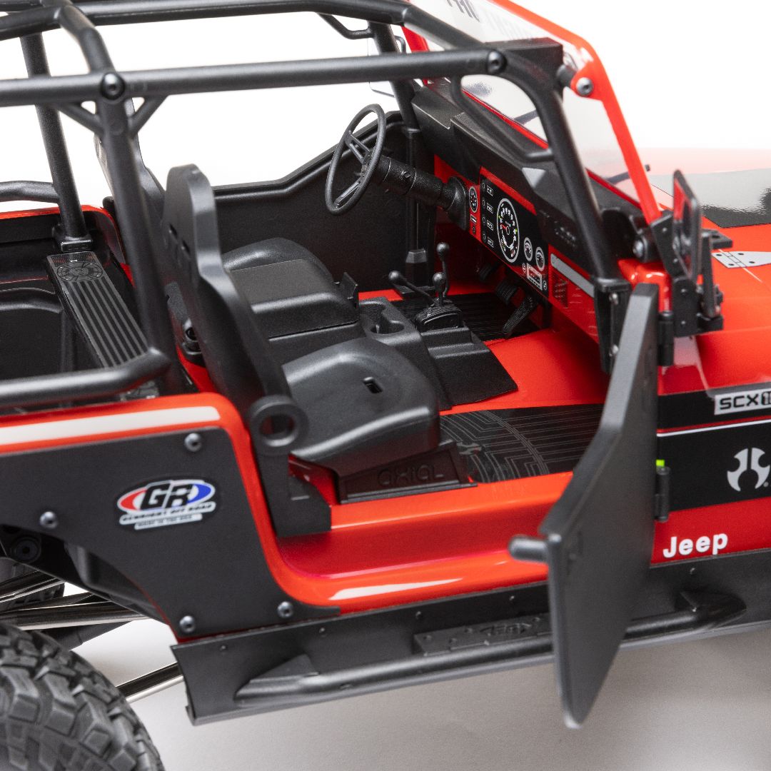 Axial 1/10 SCX10 III Jeep CJ-7 4X4 RTR Brushed Crawler - Red