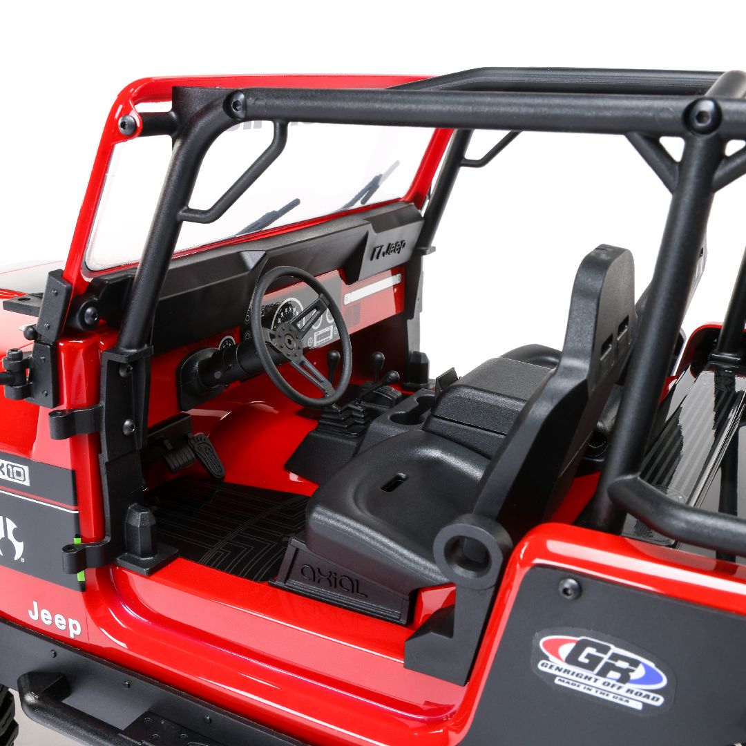 Axial 1/10 SCX10 III Jeep CJ-7 4X4 RTR Brushed Crawler - Red