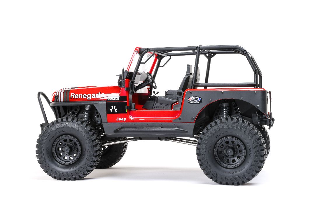 Axial 1/10 SCX10 III Jeep CJ-7 4X4 RTR Brushed Crawler - Red