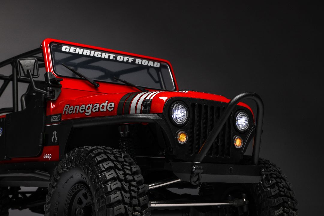 Axial 1/10 SCX10 III Jeep CJ-7 4X4 RTR Brushed Crawler - Red